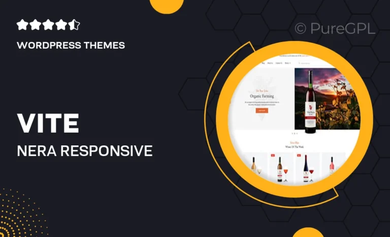vite nera responsive wine shop wordpress theme