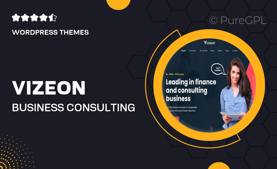 Vizeon – Business Consulting WordPress Themes