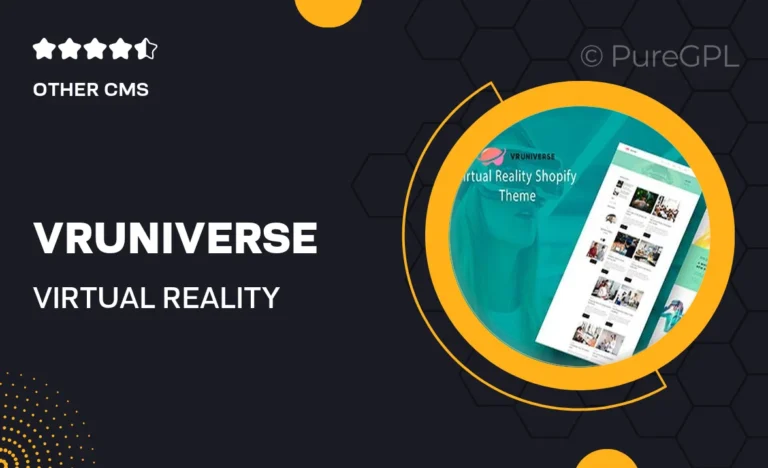 vruniverse virtual reality store shopify theme