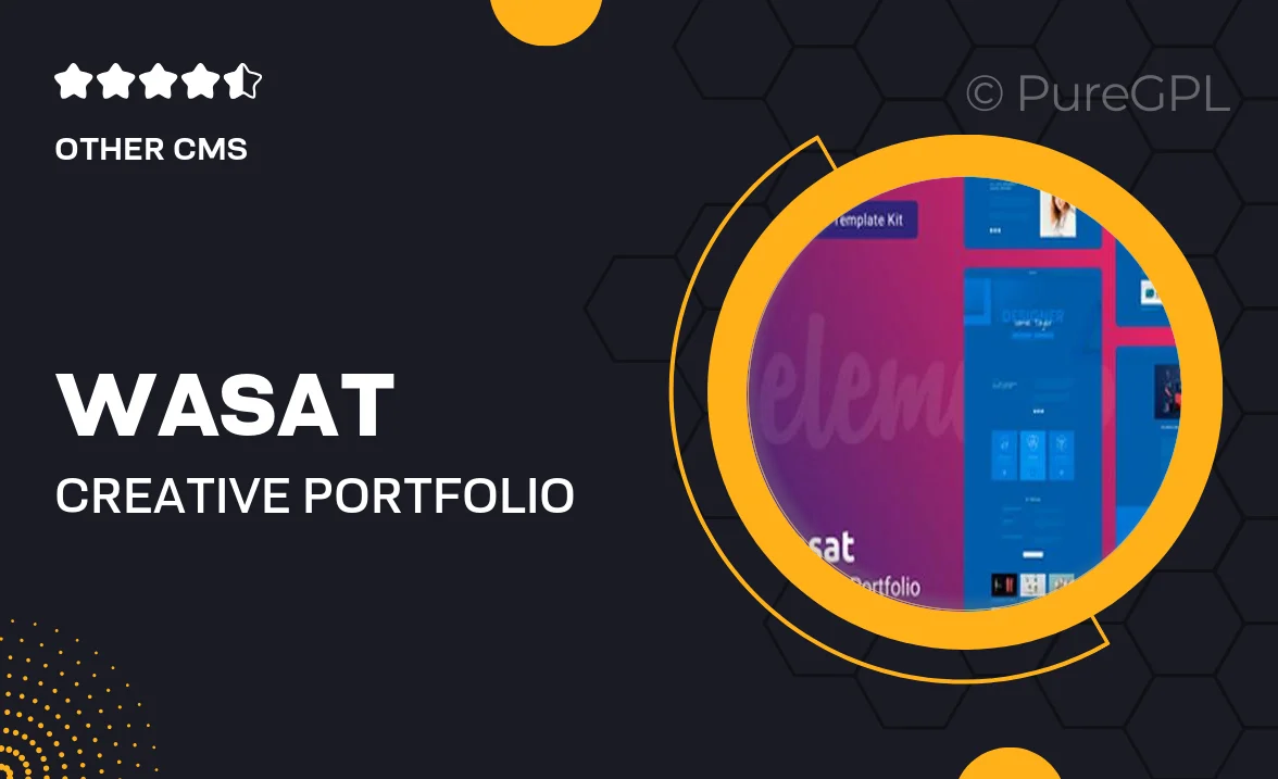 Wasat — Creative Portfolio Template Kit