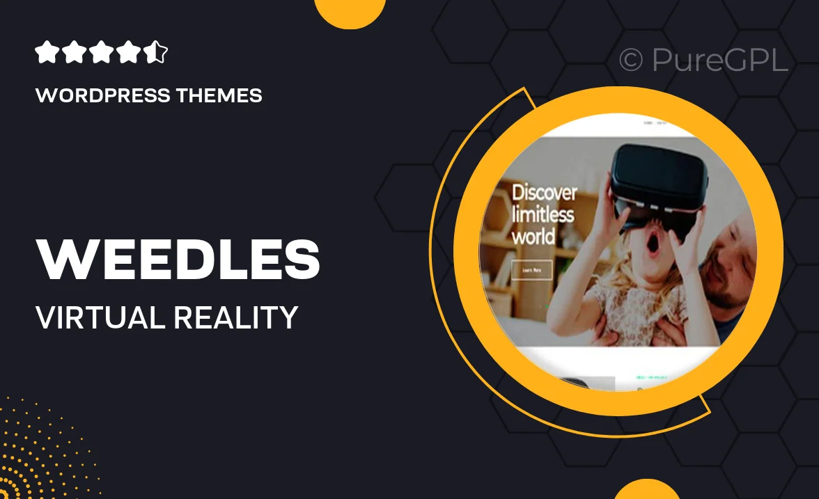 Weedles | Virtual Reality Landing Page & Store WordPress Theme