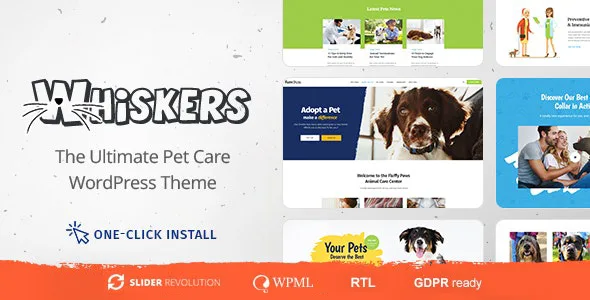 Whiskers – Pets Store | Vet Clinic | Animal Adoption