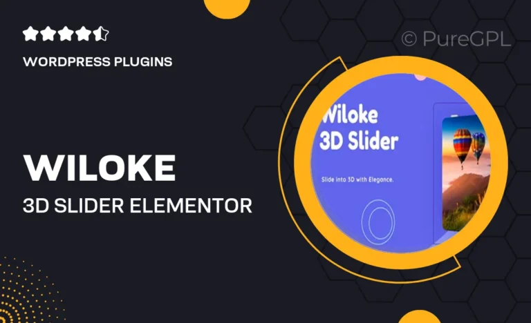 wiloke 3d slider elementor addon
