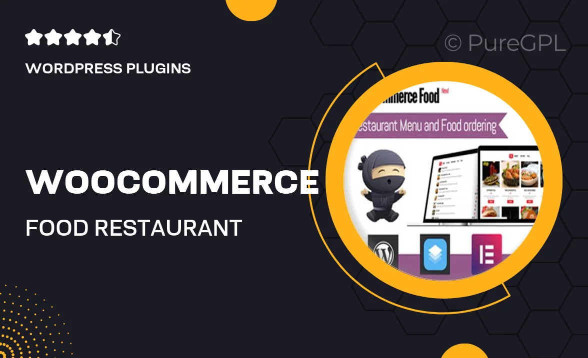 WooCommerce Food – Restaurant Menu & Food ordering