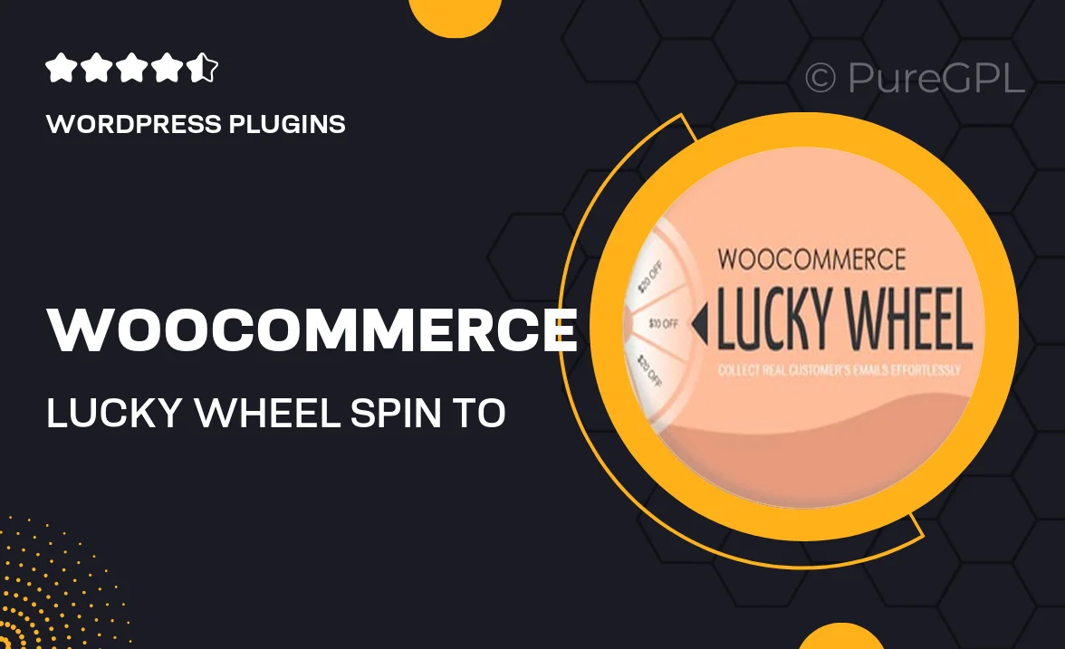 WooCommerce Lucky Wheel – Spin to win