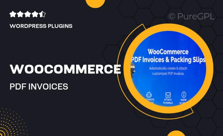 woocommerce pdf invoices packing slips
