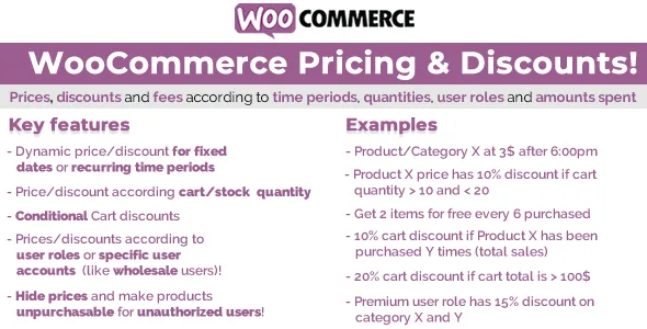 woocommerce pricing discounts