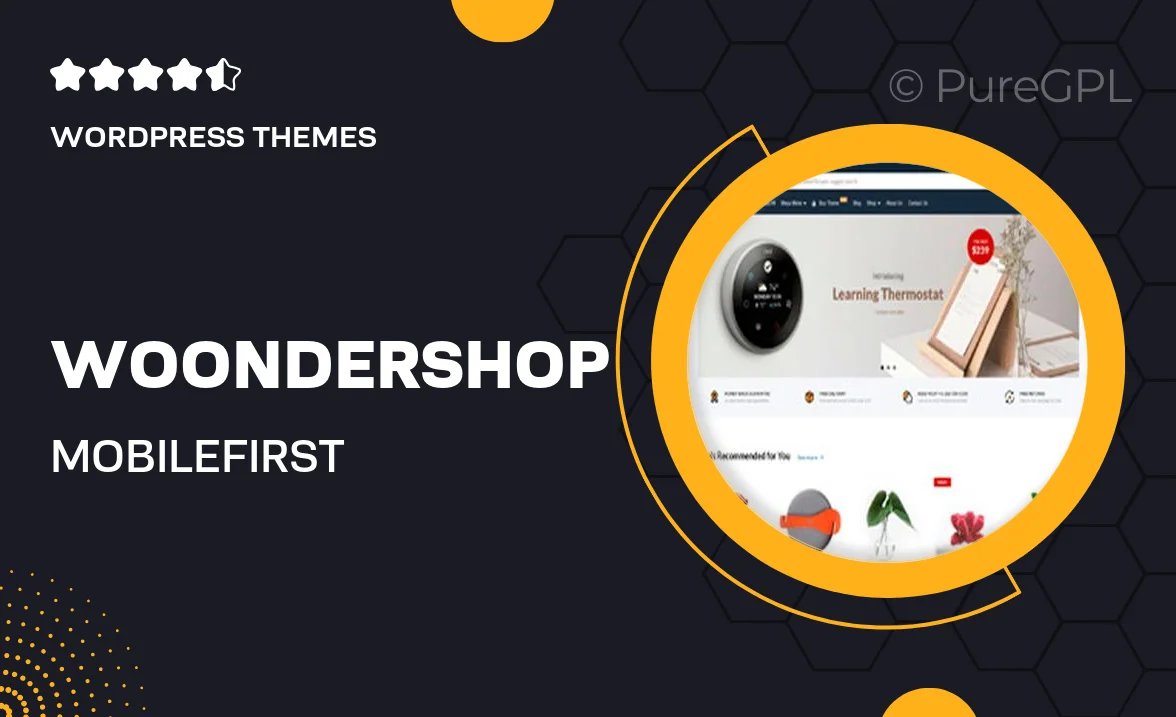 WoonderShop – Mobile-first WooCommerce Theme