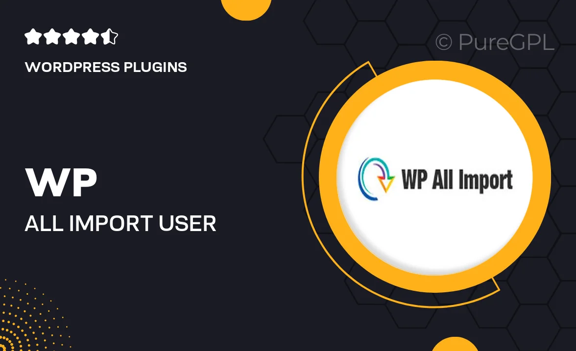 Wp all import | User Import
