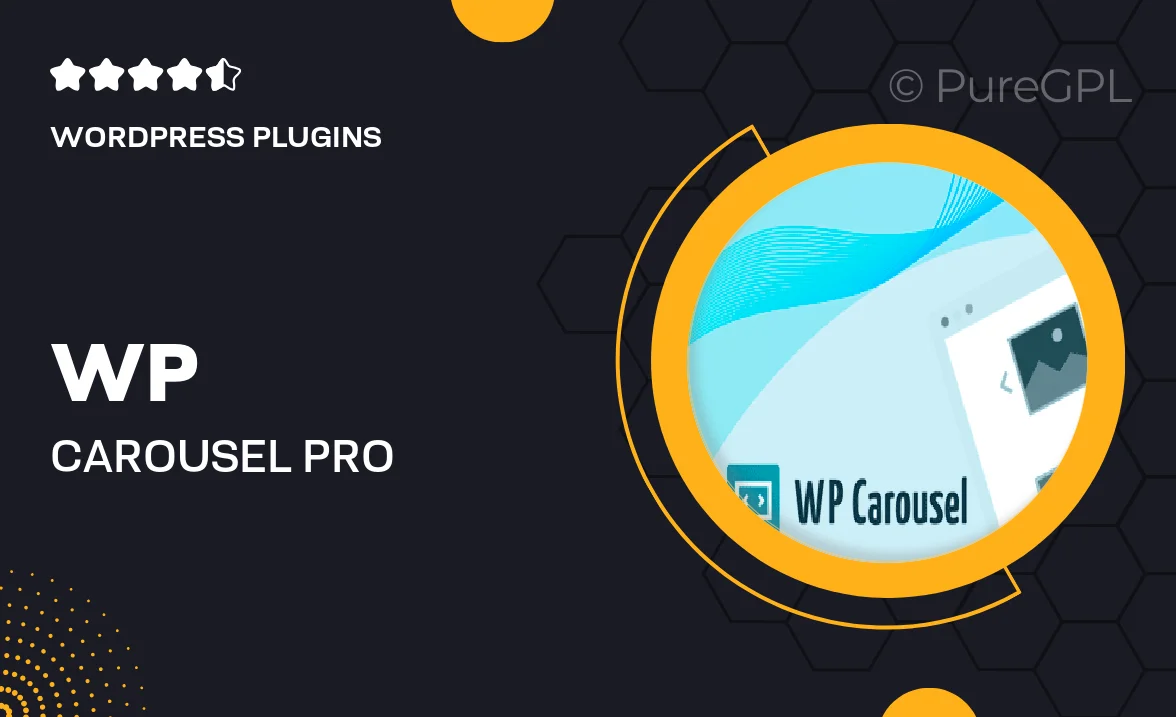 WP Carousel Pro – Powerful Multi-purpose Carousel, Slider, & Gallery plugin for WordPress