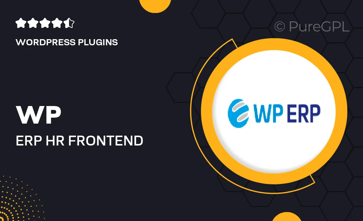 Wp erp | HR Frontend