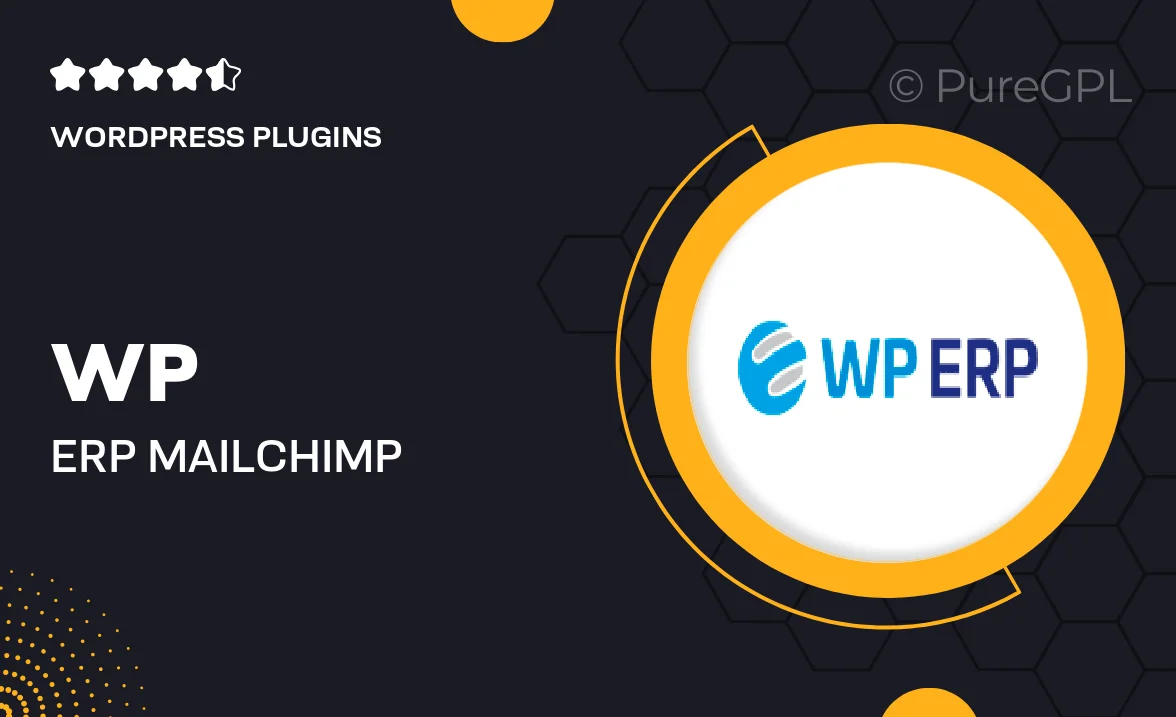 Wp erp | Mailchimp Contacts Sync