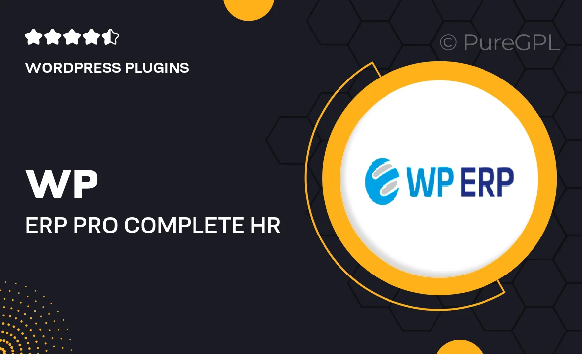 WP ERP Pro – Complete HR, CRM & Accounting Systems