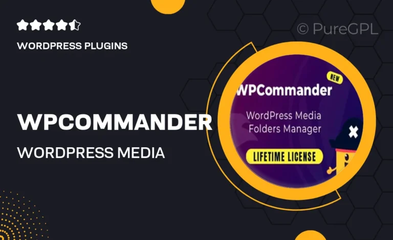 wpcommander wordpress media folder manager