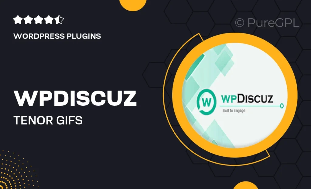 Wpdiscuz | Tenor GIFs Integration 4 Wpdiscuz | Tenor GIFs Integration