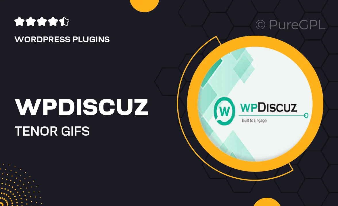 Wpdiscuz | Tenor GIFs Integration