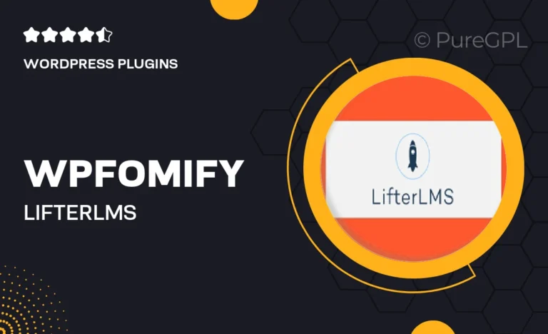 wpfomify lifterlms