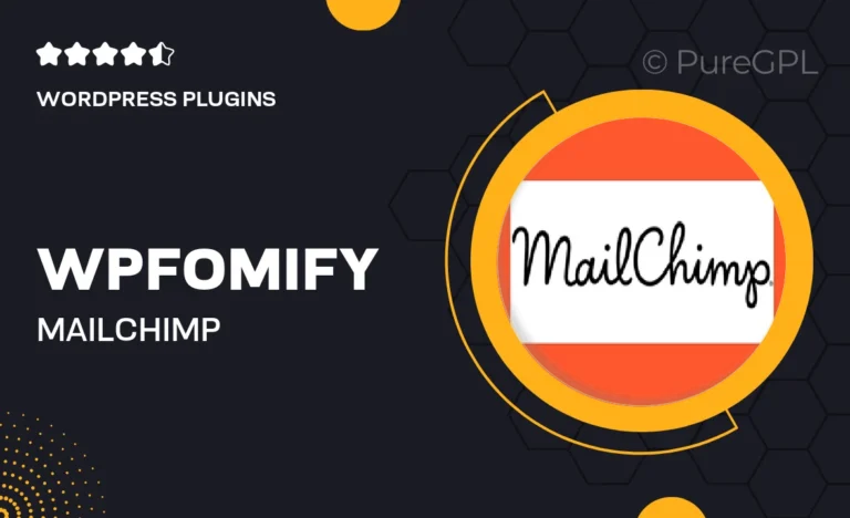 wpfomify mailchimp