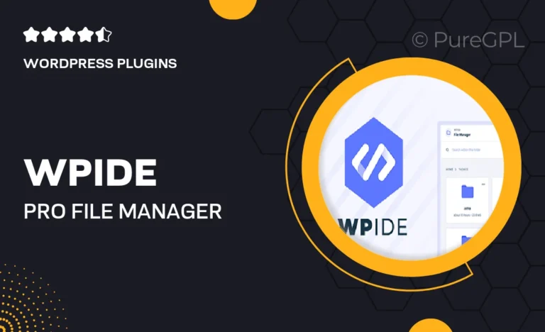 wpide pro file manager code editor premium