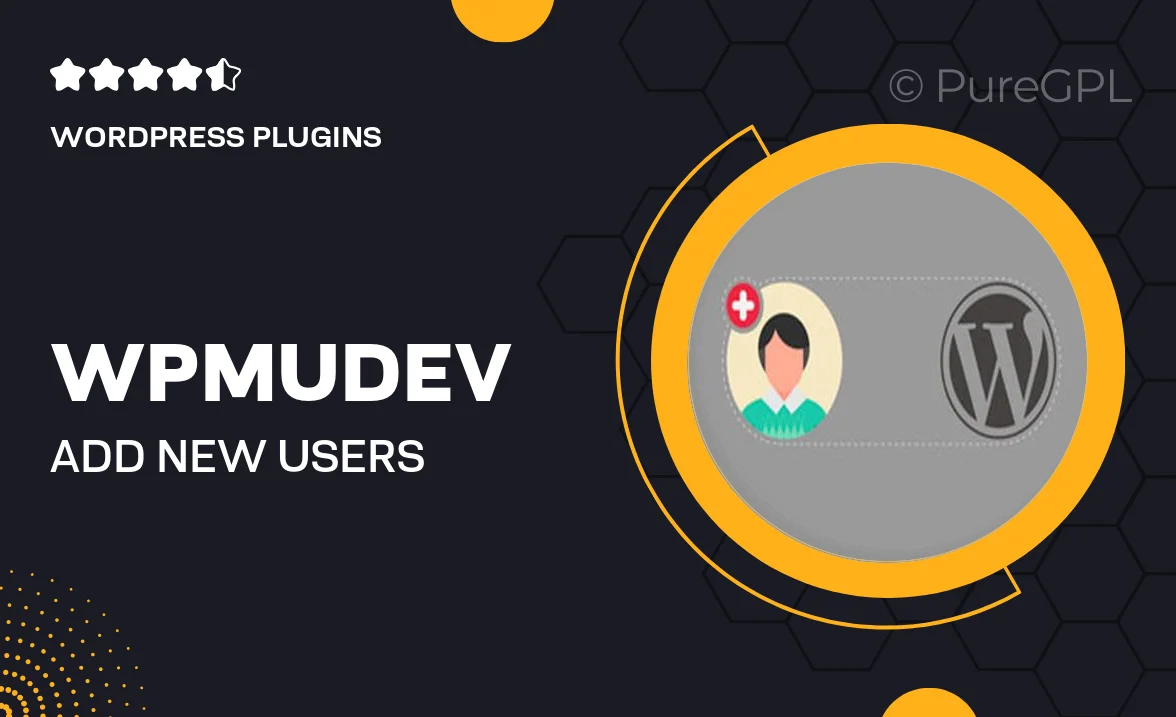 Wpmudev | Add New Users