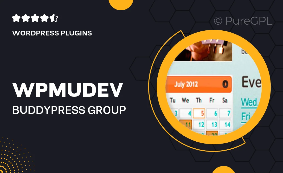 Wpmudev | BuddyPress Group Calendar