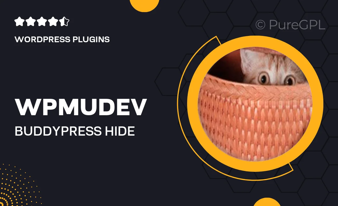 Wpmudev | BuddyPress Hide Widgets