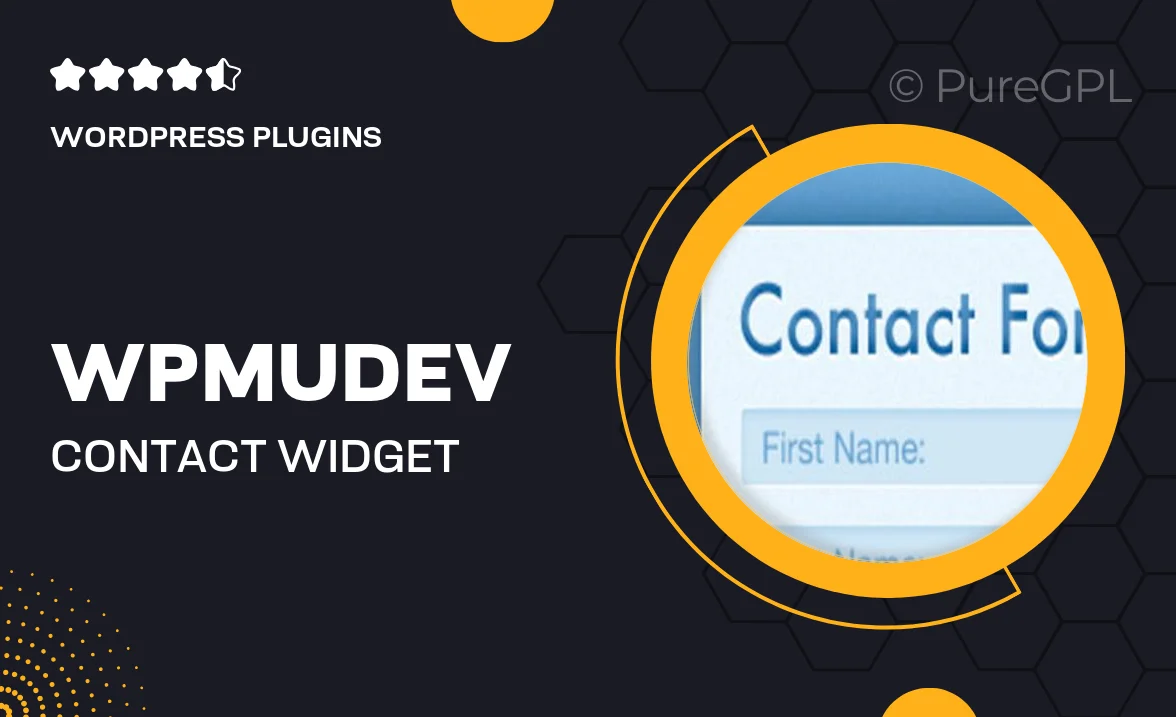 Wpmudev | Contact Widget