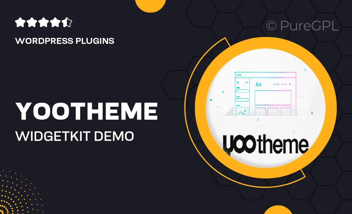 YOOtheme | Widgetkit Demo Package