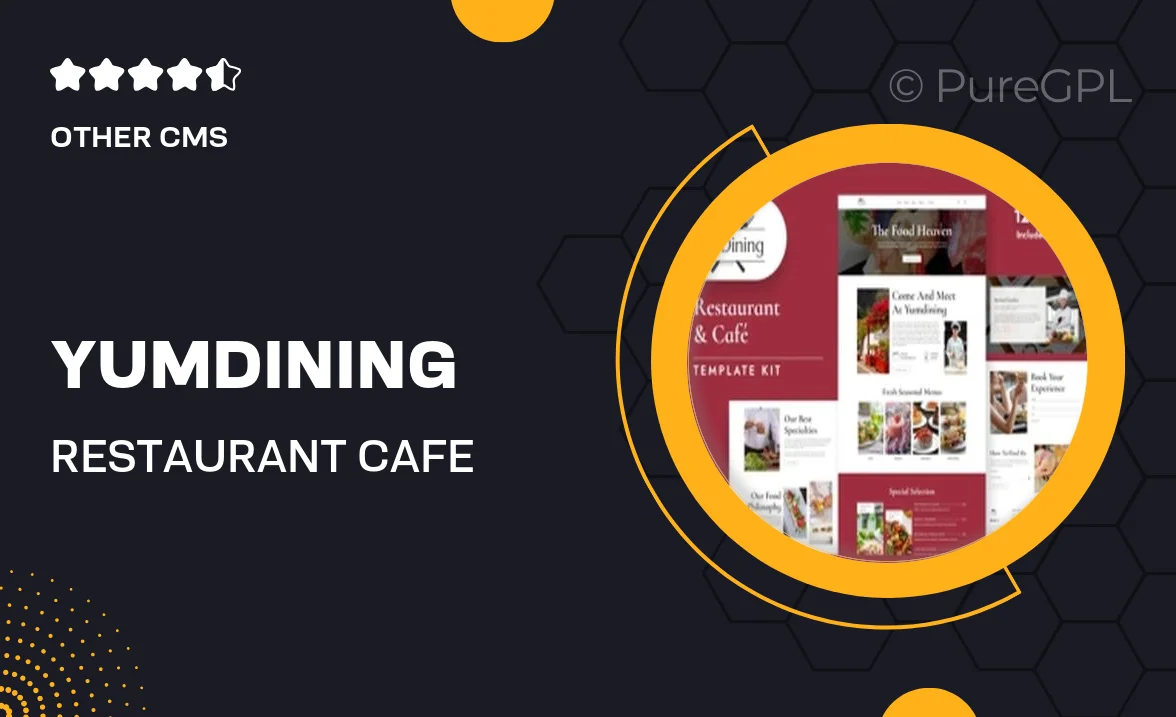 YumDining – Restaurant & Cafe Elementor Template Kit