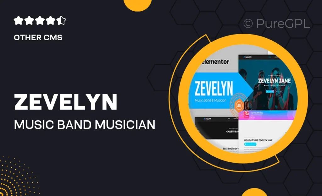 Zevelyn – Music Band & Musician Elementor Template Kit 23 Zevelyn – Music Band & Musician Elementor Template Kit