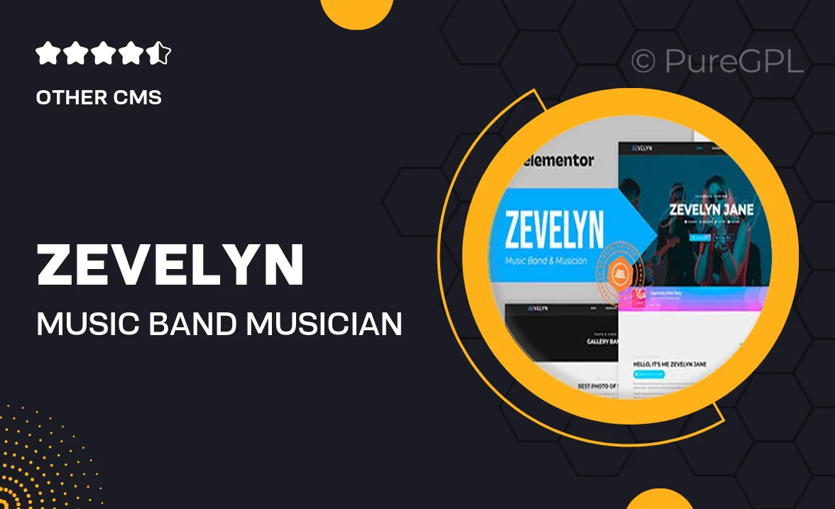 Zevelyn – Music Band & Musician Elementor Template Kit
