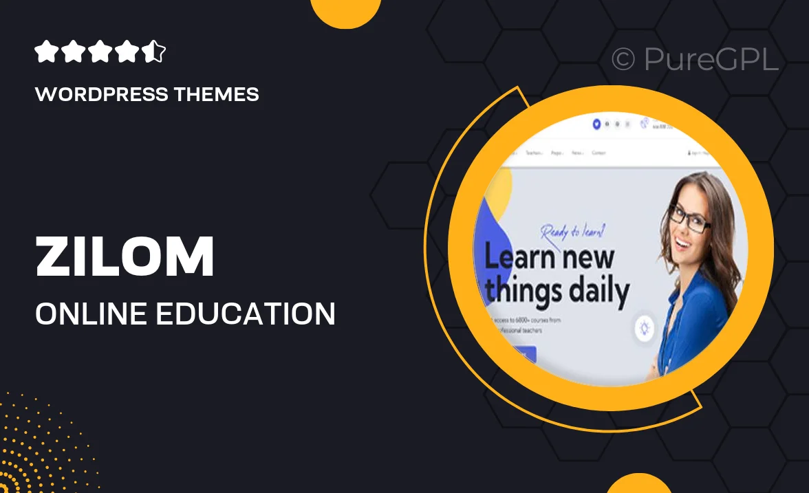 Zilom – Online Education Learning WordPress Theme