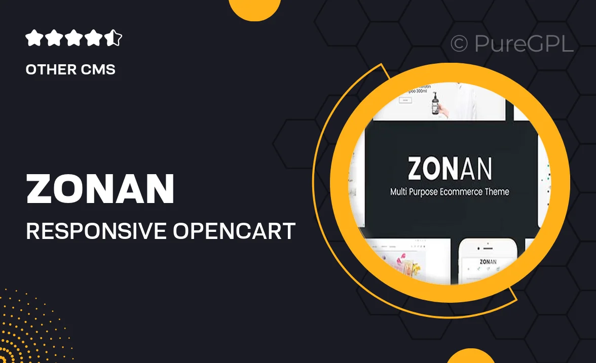 Zonan – Responsive OpenCart Theme