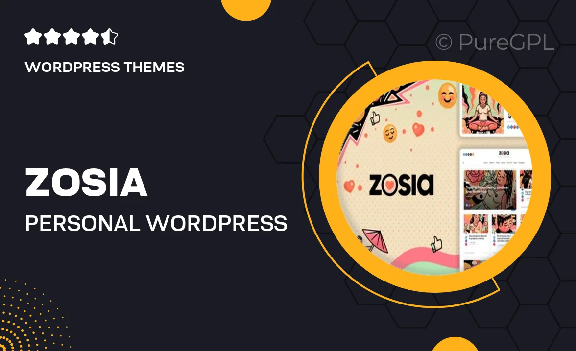 Zosia – Personal WordPress Blog Theme