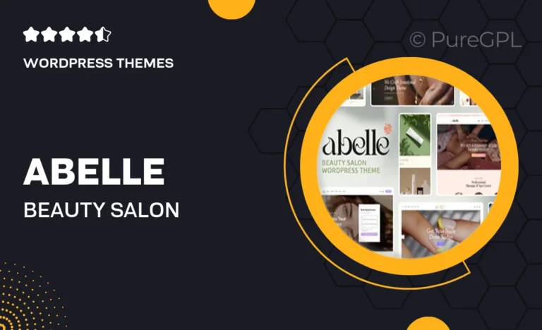 abelle beauty salon elementor wordpress theme