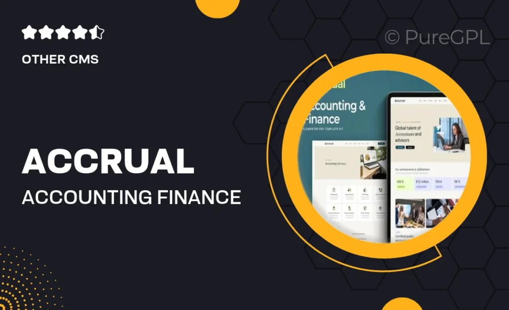 Accrual – Accounting & Finance Elementor Template Kit 43 Accrual – Accounting & Finance Elementor Template Kit