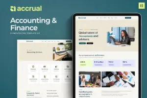 Accrual – Accounting & Finance Elementor Template Kit