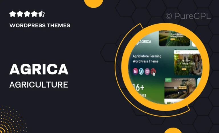 agrica agriculture wordpress theme