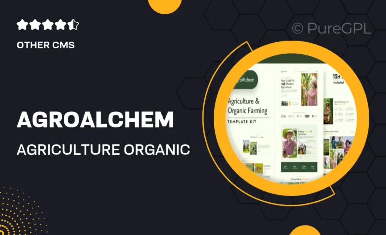 agroalchem agriculture organic farming elementor pro template kit