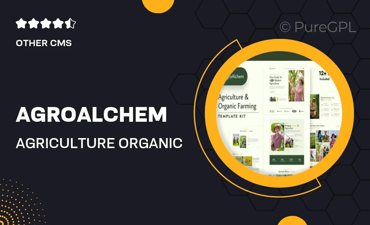 AgroAlchem – Agriculture Organic Farming Elementor Pro Template Kit