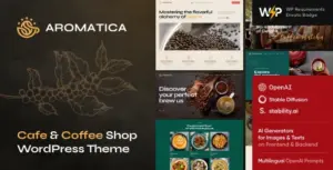 Aromatica – Cafe & Coffee Shop WordPress Theme
