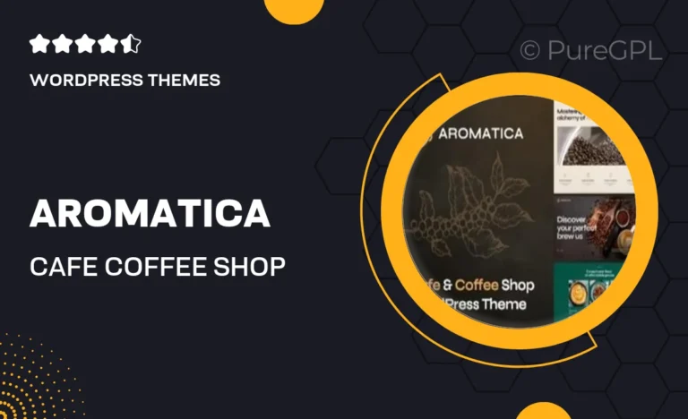 Aromatica – Cafe & Coffee Shop WordPress Theme