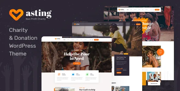 asting charity donation wordpress theme 1