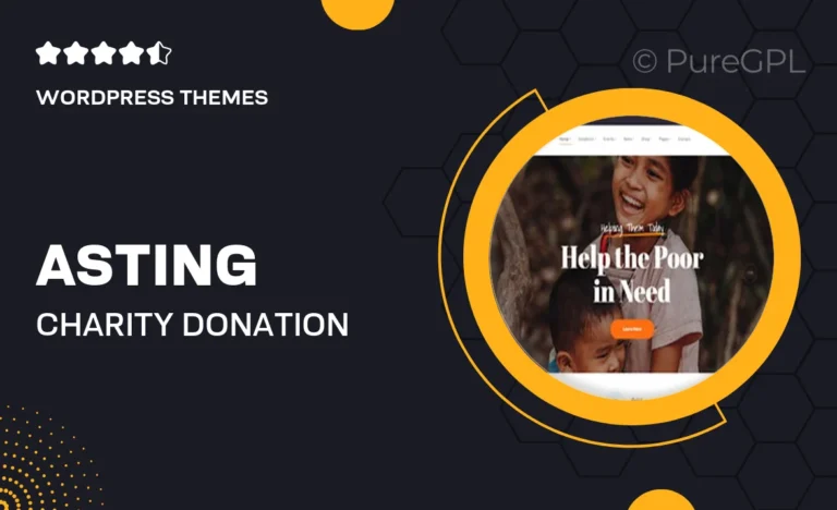 asting charity donation wordpress theme