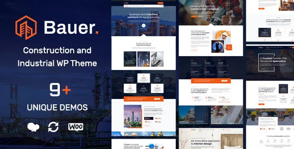 bauer construction and industrial wordpress theme 1
