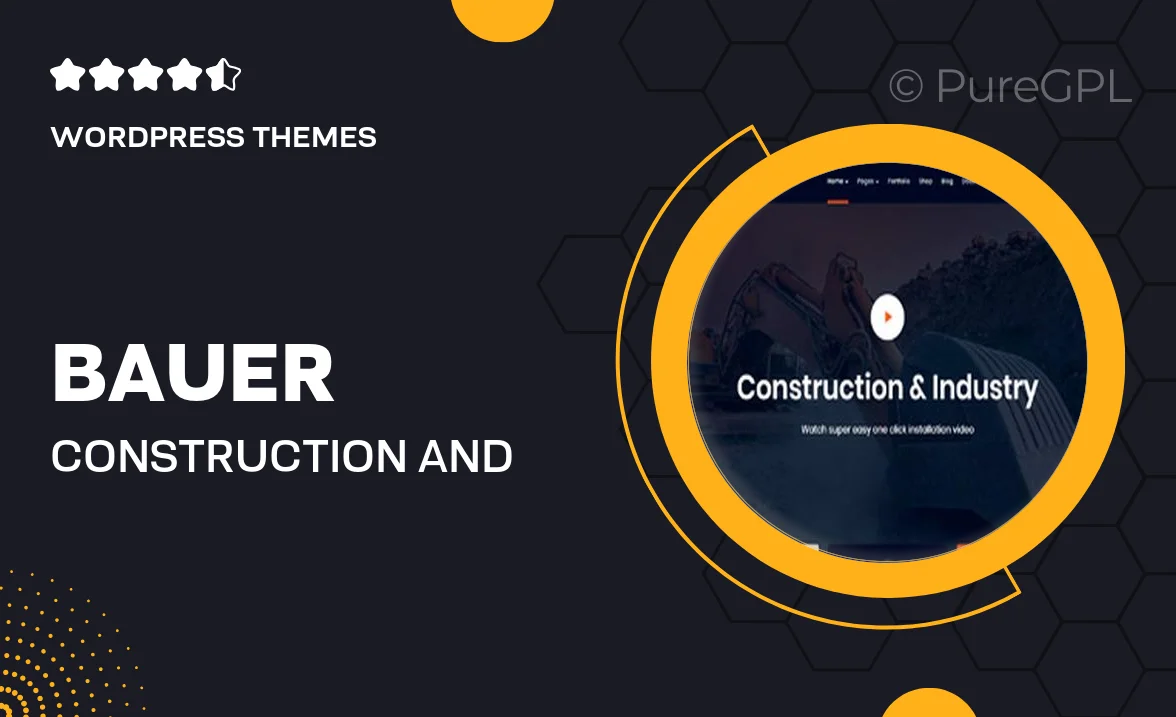 Bauer | Construction and Industrial WordPress Theme