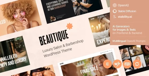beautique luxury salon barbershop wordpress theme 1