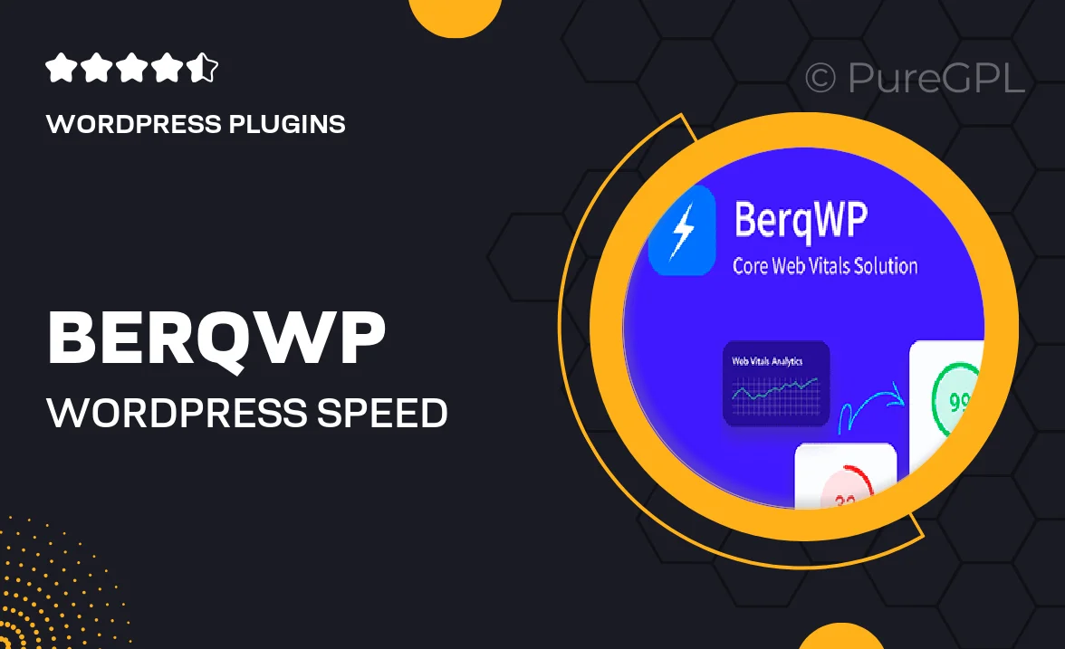 BerqWP – WordPress Speed & Core Web Vitals Optimization Plugin