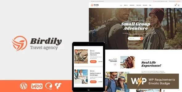 birdily travel agency tour booking wordpress theme 1