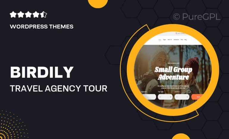 birdily travel agency tour booking wordpress theme